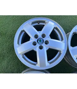 5x100 15" Skoda gyári alufelni 6Jx15h2 ET38 5
