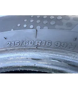 215/60 R16 Kumho WinterCraft WP51 téli gumi 6mm - Mobil Gumis 5