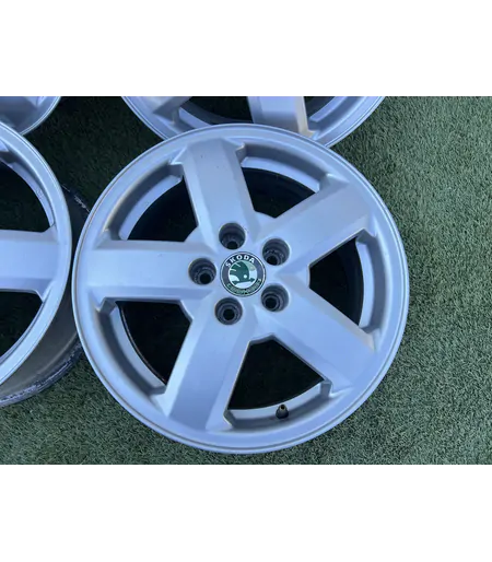 5x100 15" Skoda gyári alufelni 6Jx15h2 ET38 - Mobil Gumis 4