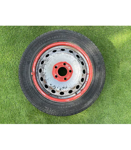 5x118 16" Fiat Citroen Peugeot gyári pótkerék lemezfelni 195/65 R16C nyári gumival 1