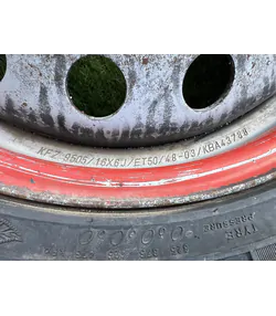5x118 16" Fiat Citroen Peugeot gyári pótkerék lemezfelni 195/65 R16C nyári gumival 3