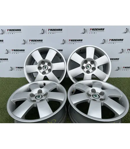 5x100 15" Skoda gyári alufelni 6Jx15h2 ET43