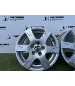 5x100 14" Skoda gyári alufelni 6Jx14h2 ET43 - Mobil Gumis 4