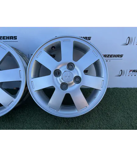 4x100 14" Mitsubishi gyári alufelni + TPMS 4,5Jx14h2 ET46 - Mobil Gumis 6