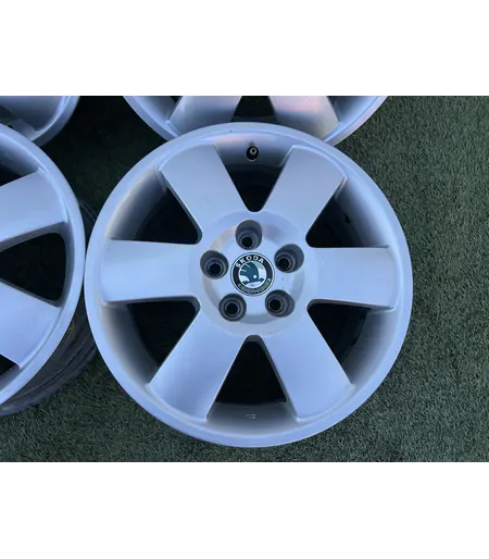 5x100 15" Skoda gyári alufelni 6Jx15h2 ET43 - Mobil Gumis 4