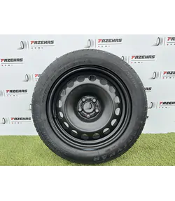 5x100 16" Volkswagen gyári lemezfelni pótkerék 205/55 R16 nyári gumikkal - Mobil Gumis