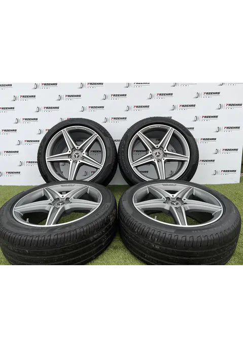 5x112 18" Mercedes AMG E-Class gyári kétszéles alufelni 275/40 R18 245/45 R18 nyári gumikkal