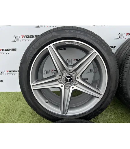 5x112 18" Mercedes AMG E-Class gyári kétszéles alufelni 275/40 R18 245/45 R18 nyári gumikkal 5