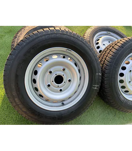5x160 16" Ford Transit Custom gyári lemezfelni+TPMS újszerű 215/65 R16C téli gumikkal 2