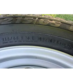 5x160 16" Ford Transit Custom gyári lemezfelni+TPMS újszerű 215/65 R16C téli gumikkal 5