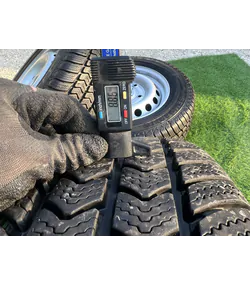 5x160 16" Ford Transit Custom gyári lemezfelni+TPMS újszerű 215/65 R16C téli gumikkal 7