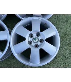 5x100 15" Skoda gyári alufelni 6Jx15h2 ET43 - Mobil Gumis 4