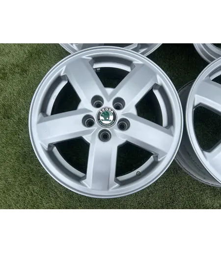 5x100 15" Skoda gyári alufelni 6Jx15h2 ET38 - Mobil Gumis 3