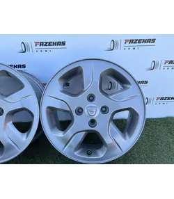 4x100 15" Dacia gyári alufelni + TPMS szenzor 6Jx15h2 ET40 - Mobil Gumis 6